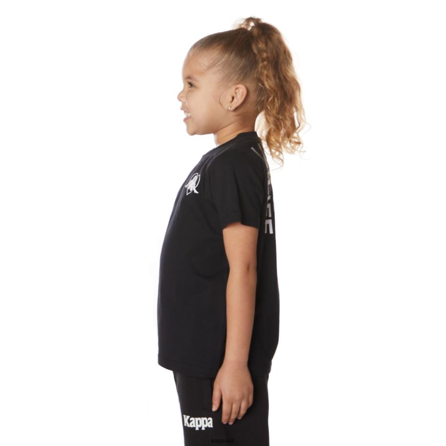 Kappa Kids Authentic Bytom T-Shirt Black Jet 408H4N642 - Kappa Tracksuit UK