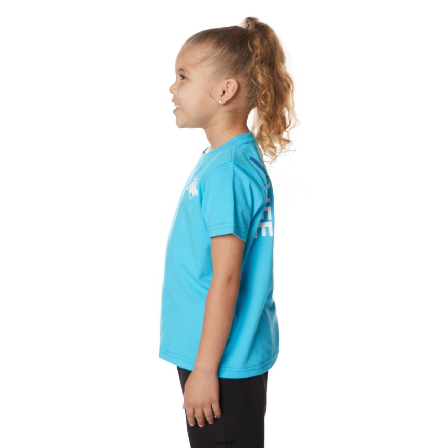 Kappa Kids Authentic Bytom T-Shirt Turquoise 408H4N647 - Kappa Trainers UK