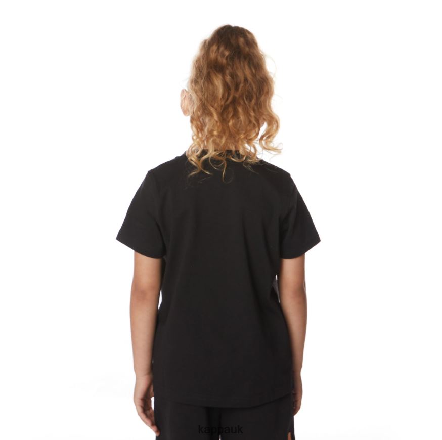 Kappa Kids Authentic Estessi T-Shirt Black Jet 408H4N643 - Kappa UK