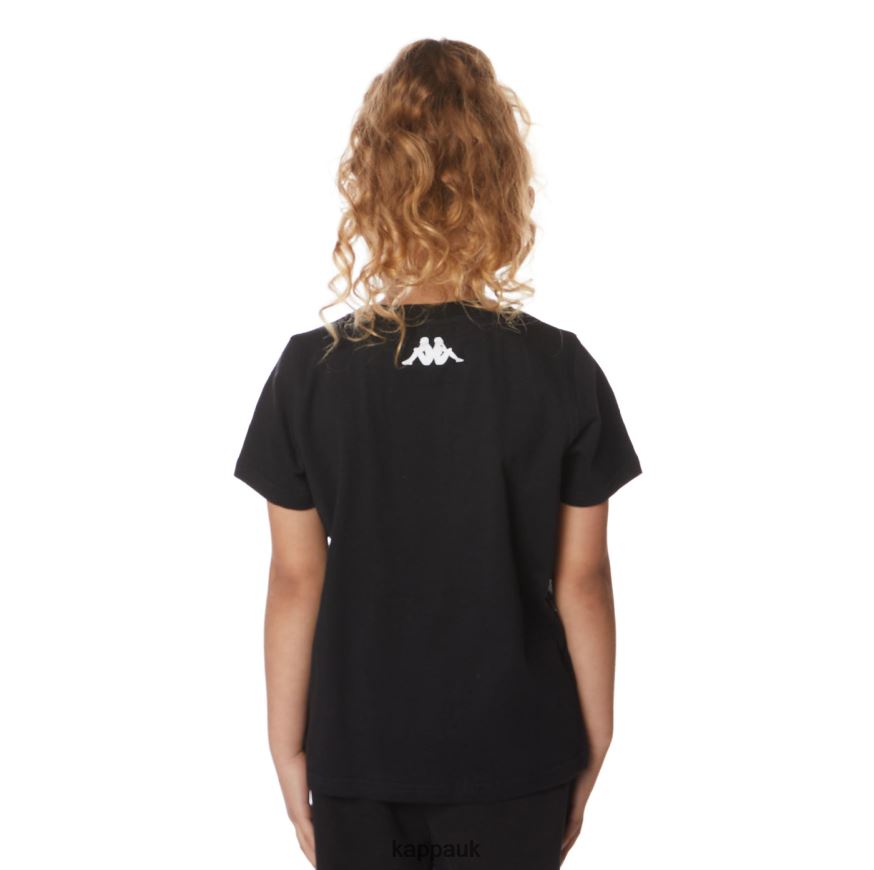 Kappa Kids Authentic River T-Shirt Black Jet 408H4N646 - Kappa UK