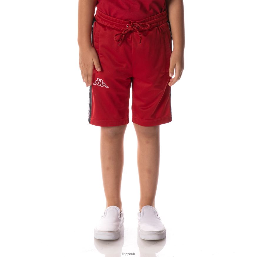 Kappa Logo Tape Dasved Shorts Red 408H4N629 - Kappa Trainers UK