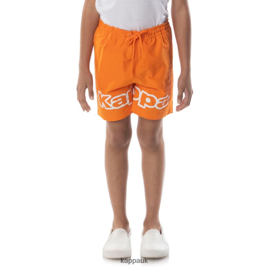 Kappa Logo Tape Dolm Shorts Orange 408H4N624 - Kappa Tracksuit UK