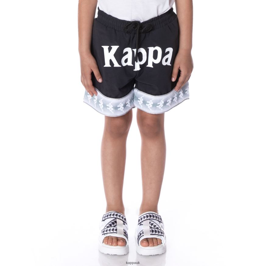Kappa Kids 222 Banda Calband Swim Shorts Jet Black 408H4N789 - Kappa Tracksuit UK