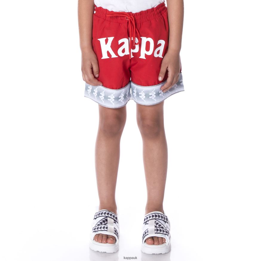 Kappa Kids 222 Banda Calband Swim Shorts RED 408H4N788 - Kappa Trainers UK
