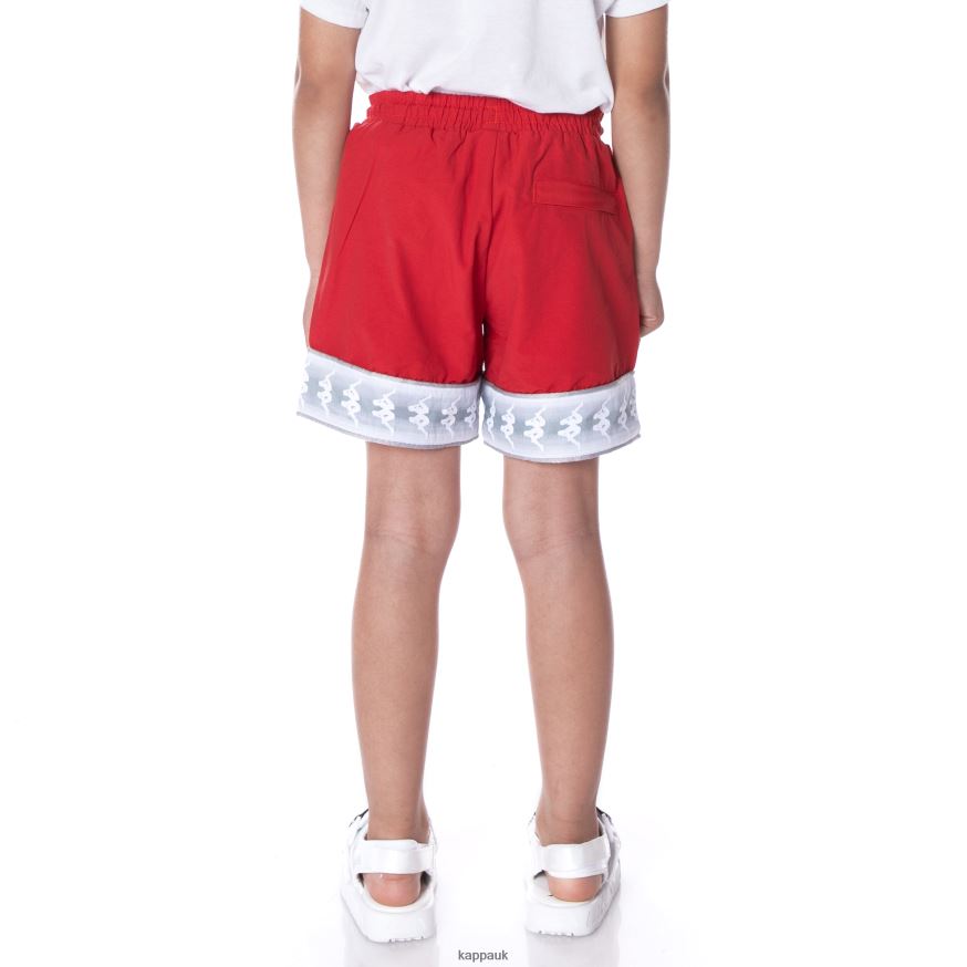 Kappa Kids 222 Banda Calband Swim Shorts RED 408H4N788 - Kappa Trainers UK