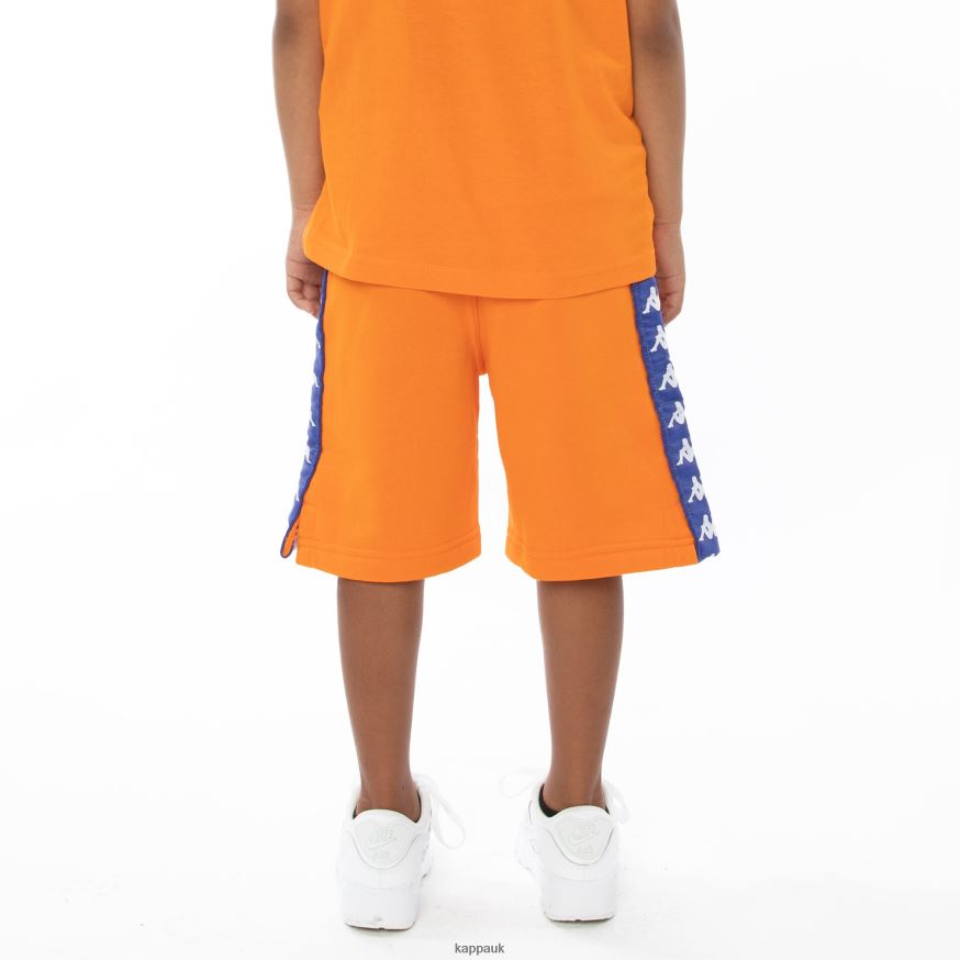 Kappa Kids 222 Banda Marvz Shorts Yellow Blue White 408H4N815 - Kappa Trainers UK