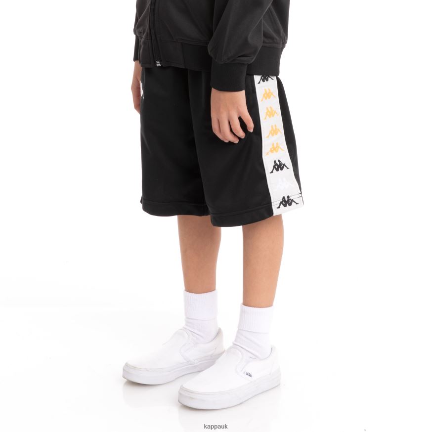 Kappa Kids 222 Banda Treadwellzin 2 Shorts Black Smoke 408H4N813 - Kappa Tracksuit UK