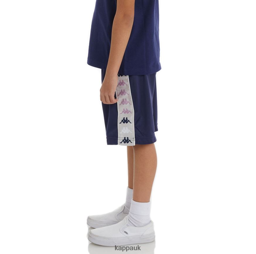 Kappa Kids 222 Banda Treadwellzin 2 Shorts Navy 408H4N812 - Kappa Trainers UK
