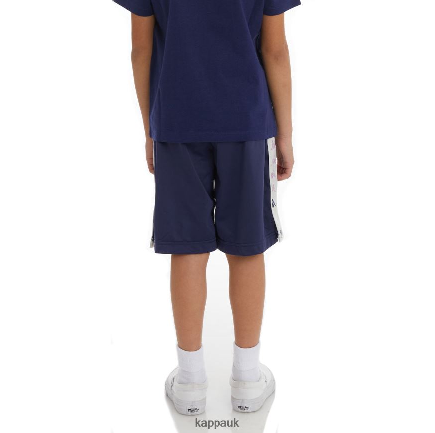 Kappa Kids 222 Banda Treadwellzin 2 Shorts Navy 408H4N812 - Kappa Trainers UK