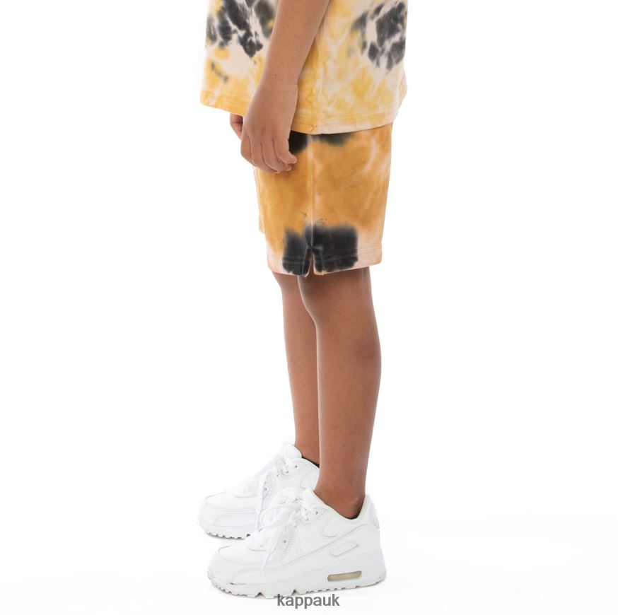 Kappa Kids Authentic Cyntu Tie Dye Shorts Cream Brandy Violet Tie Dye 408H4N817 - Kappa UK