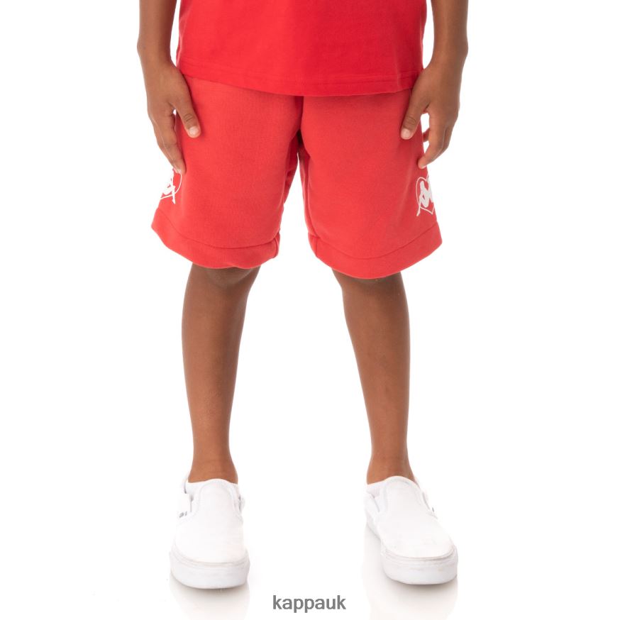 Kappa Kids Authentic Love Radom Shorts Red 408H4N814 - Kappa UK