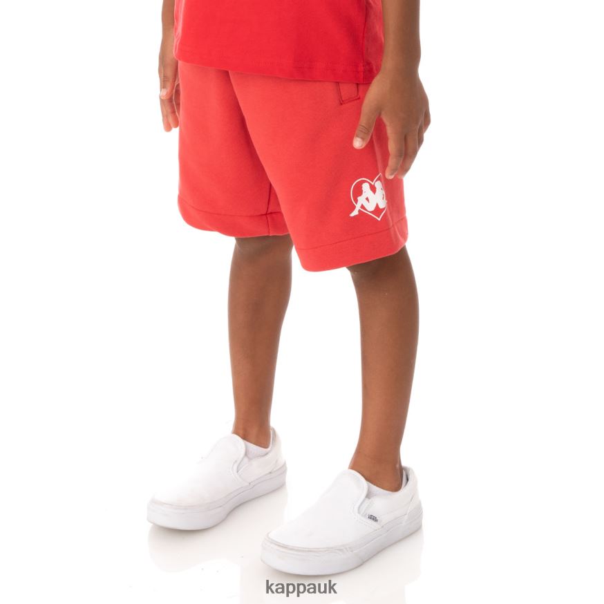 Kappa Kids Authentic Love Radom Shorts Red 408H4N814 - Kappa UK
