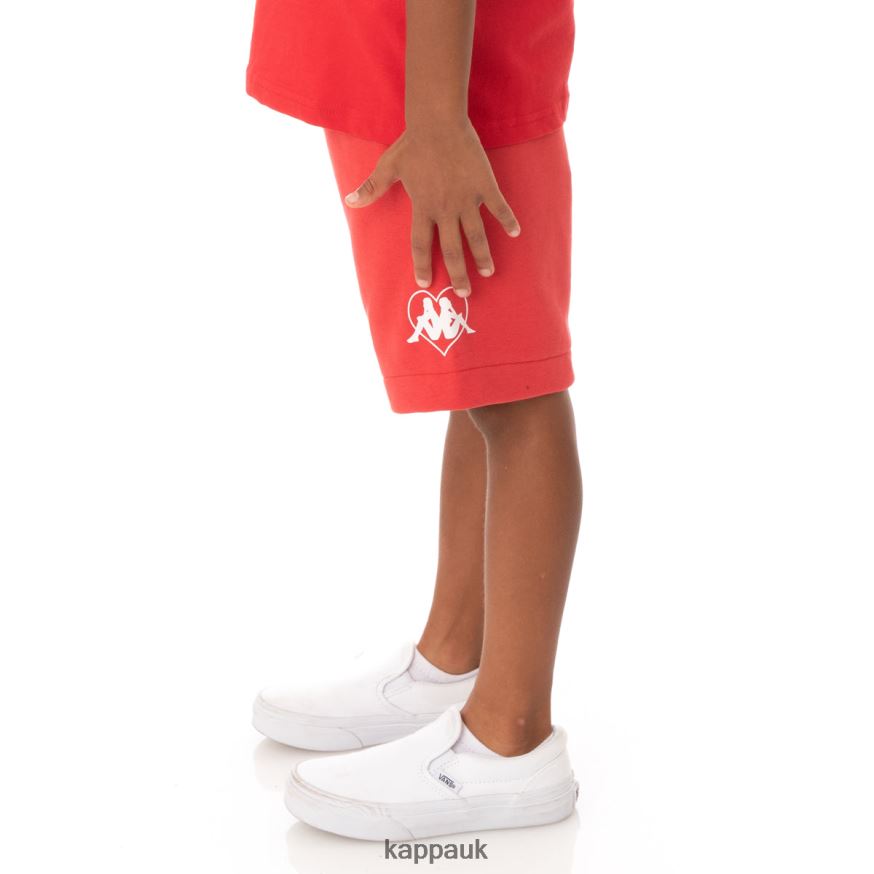 Kappa Kids Authentic Love Radom Shorts Red 408H4N814 - Kappa UK
