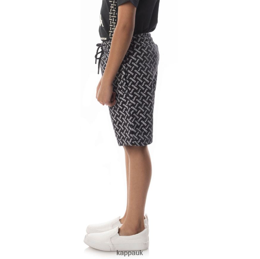 Kappa Kids Authentic Plimmo Shorts Black Smoke Sand 408H4N796 - Kappa UK