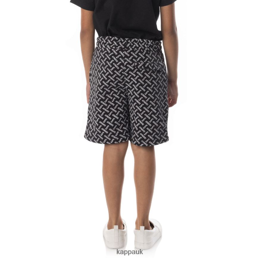 Kappa Kids Authentic Plimmo Shorts Black Smoke Sand 408H4N796 - Kappa UK