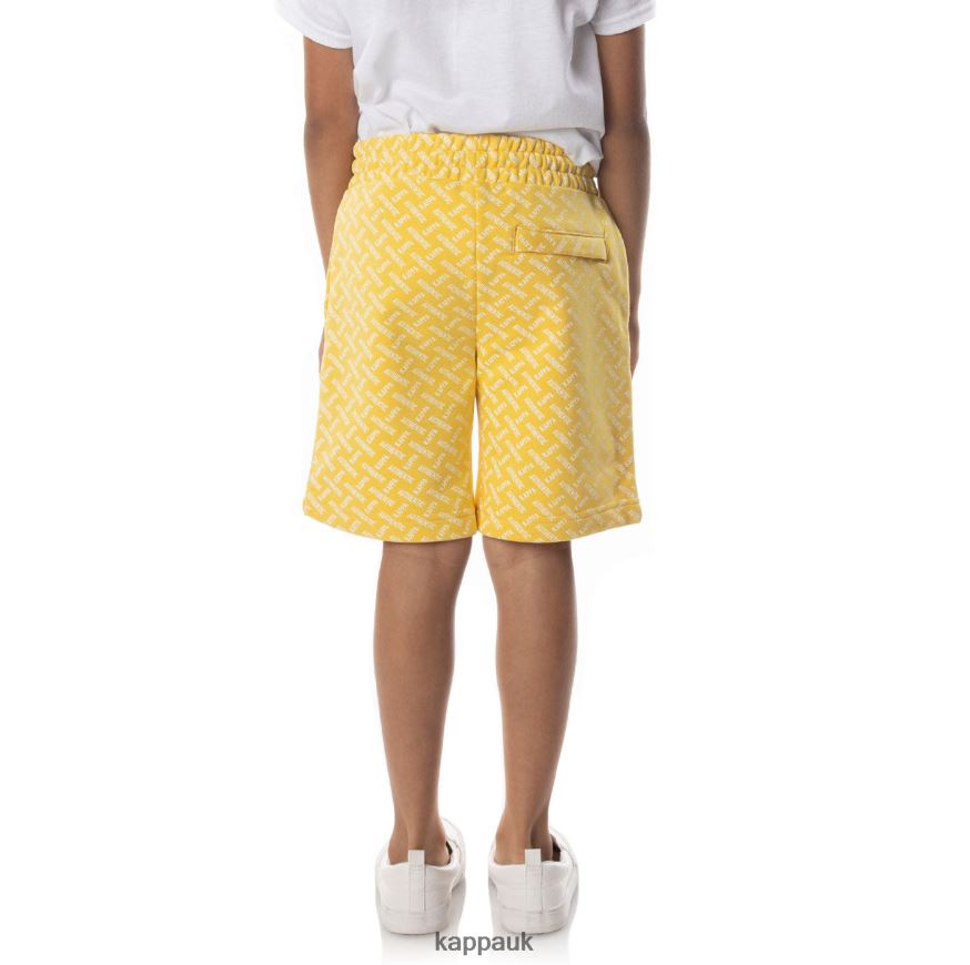 Kappa Kids Authentic Plimmo Shorts Yellow Sand 408H4N794 - Kappa Trainers UK