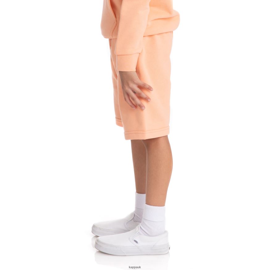Kappa Kids Authentic Sangone Shorts Peach 408H4N810 - Kappa Tracksuit UK