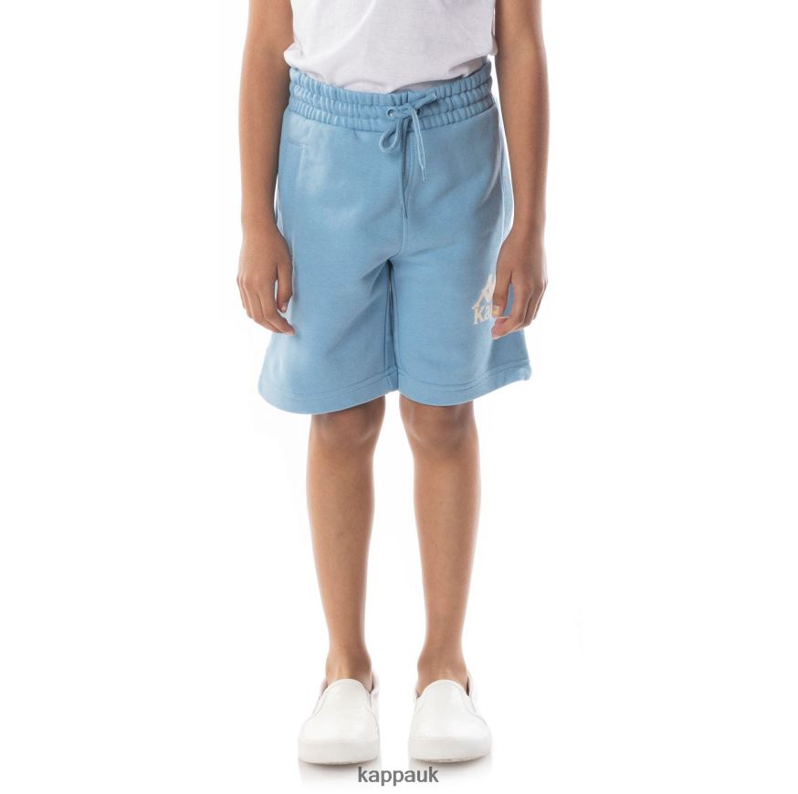 Kappa Kids Authentic Uppsala Shorts Light Blue Sand 408H4N798 - Kappa Tracksuit UK