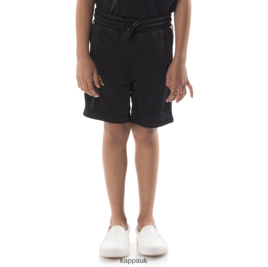 Kappa Kids Logo Tape Aedi 2 Shorts Black Smoke Orange 408H4N793 - Kappa UK
