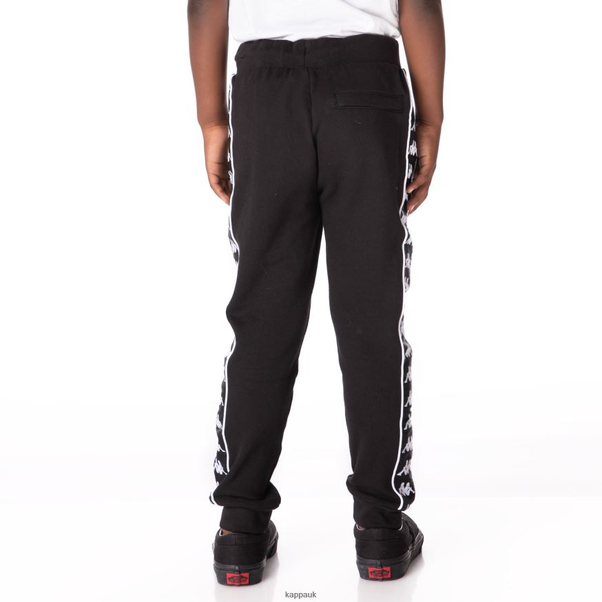 Kappa Kids 222 Banda Alanz 2 Sweatpants Black 408H4N575 - Kappa Trainers UK