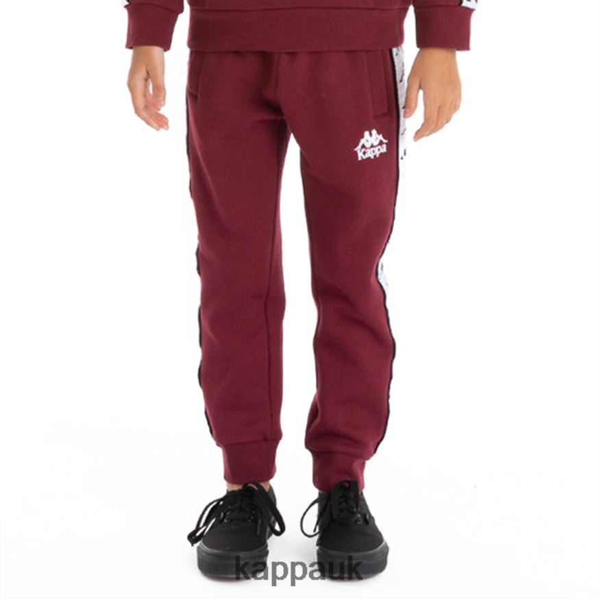Kappa Kids 222 Banda Alanz 2 Sweatpants Orange Flame White 408H4N613 - Kappa UK