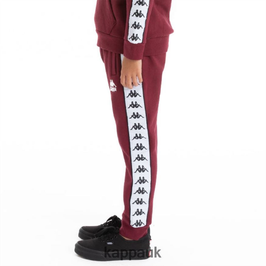 Kappa Kids 222 Banda Alanz 2 Sweatpants Orange Flame White 408H4N613 - Kappa UK