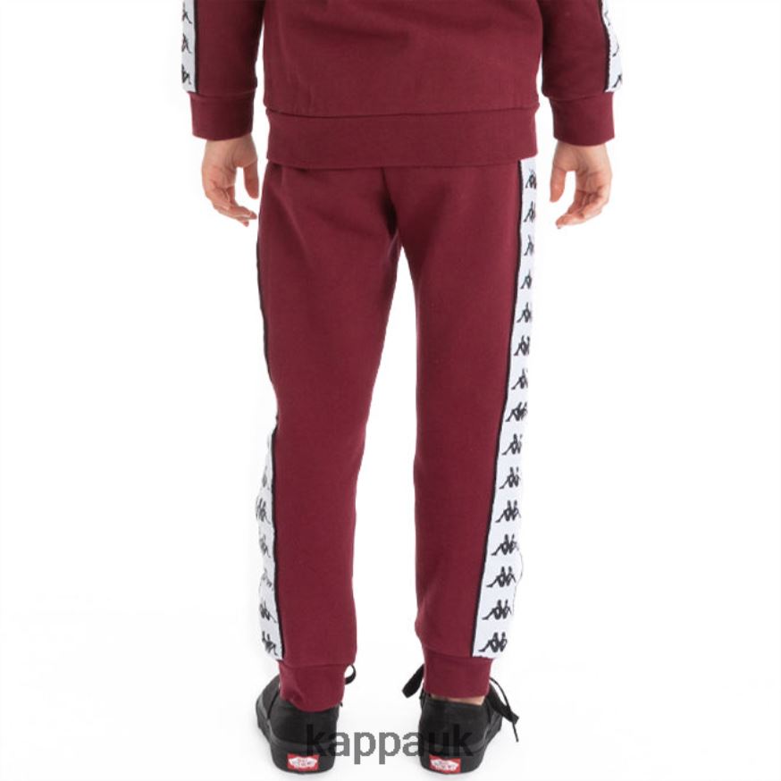 Kappa Kids 222 Banda Alanz 2 Sweatpants Orange Flame White 408H4N613 - Kappa UK