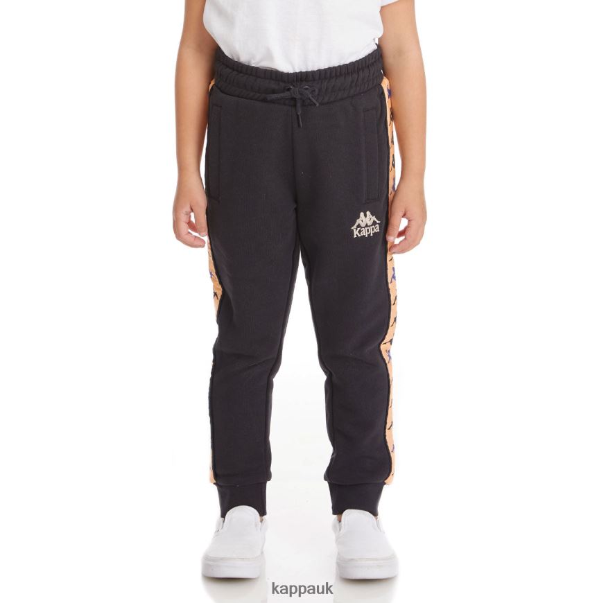 Kappa Kids 222 Banda Alanz 3 Sweatpants Black 408H4N606 - Kappa Tracksuit UK
