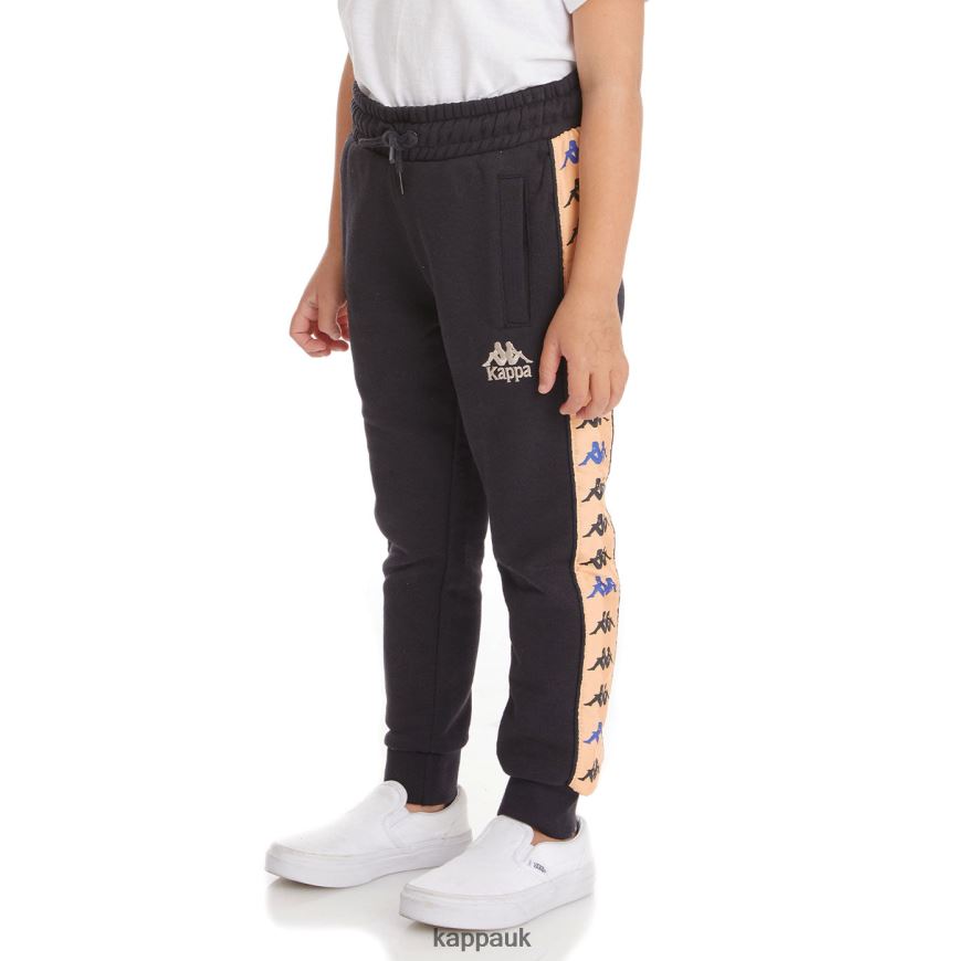 Kappa Kids 222 Banda Alanz 3 Sweatpants Black 408H4N606 - Kappa Tracksuit UK
