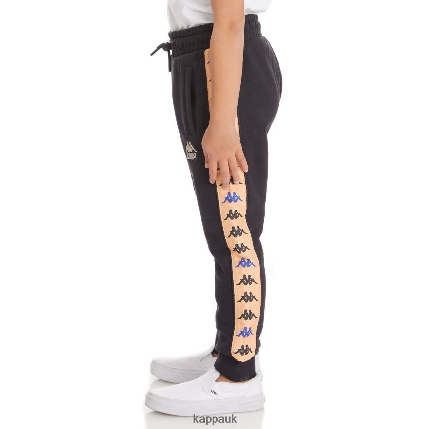 Kappa Kids 222 Banda Alanz 3 Sweatpants Black 408H4N606 - Kappa Tracksuit UK