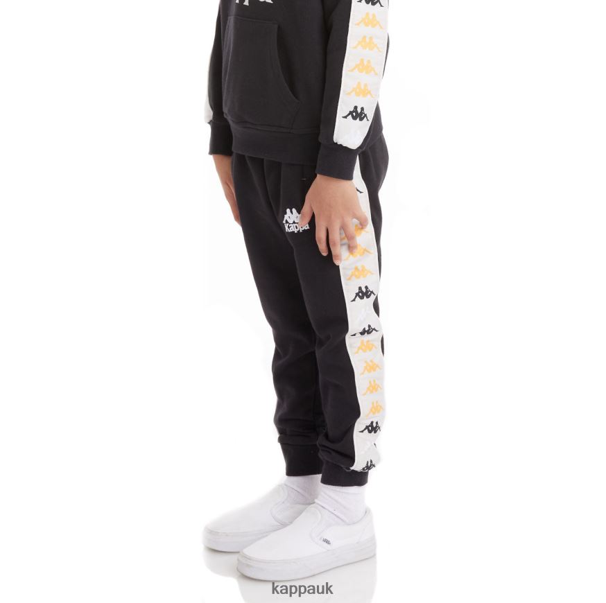 Kappa Kids 222 Banda Alanz 3 Sweatpants Black Smoke 408H4N586 - Kappa UK