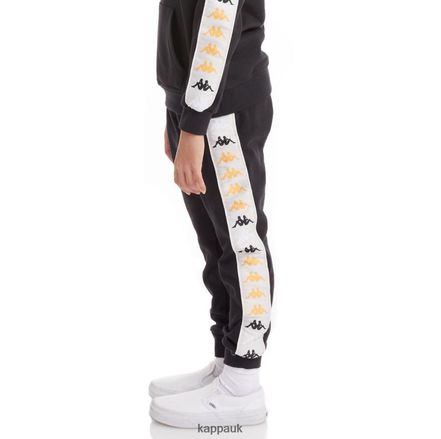 Kappa Kids 222 Banda Alanz 3 Sweatpants Black Smoke 408H4N586 - Kappa UK