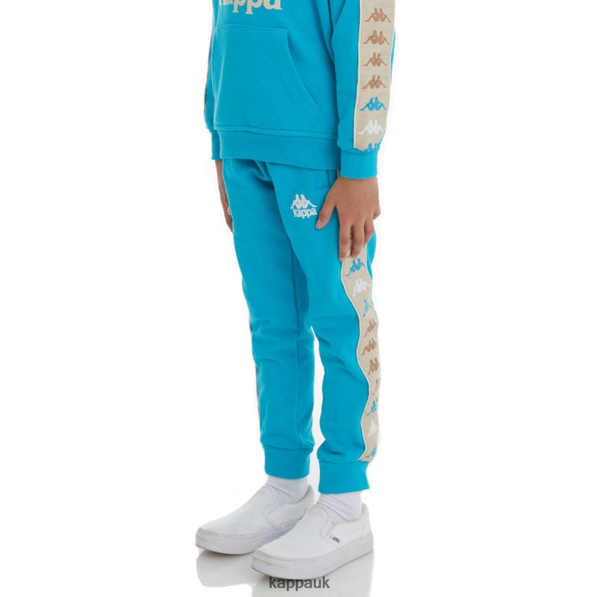 Kappa Kids 222 Banda Alanz 3 Sweatpants Dark Aqua 408H4N583 - Kappa UK