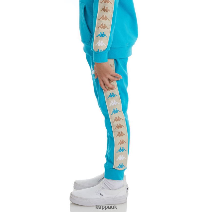 Kappa Kids 222 Banda Alanz 3 Sweatpants Dark Aqua 408H4N583 - Kappa UK
