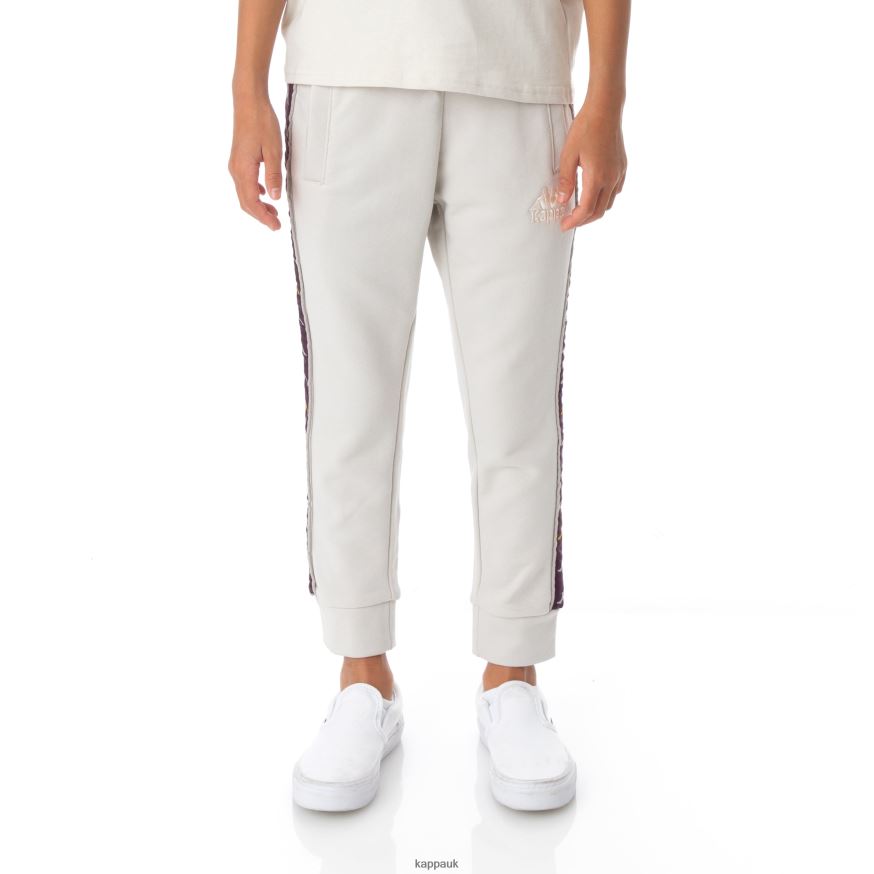 Kappa Kids 222 Banda Alanz 3 Sweatpants Grey Silver 408H4N611 - Kappa Trainers UK