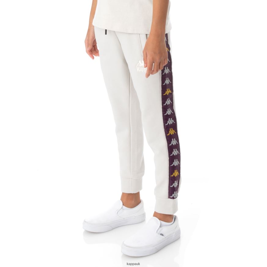 Kappa Kids 222 Banda Alanz 3 Sweatpants Grey Silver 408H4N611 - Kappa Trainers UK