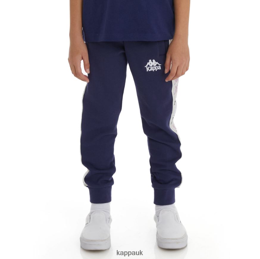 Kappa Kids 222 Banda Alanz 3 Sweatpants Navy 408H4N585 - Kappa Tracksuit UK