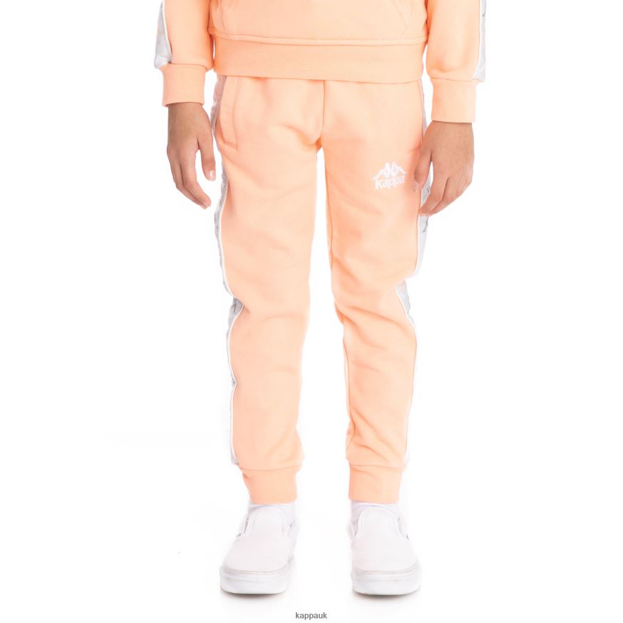 Kappa Kids 222 Banda Alanz 3 Sweatpants Peach 408H4N584 - Kappa Trainers UK