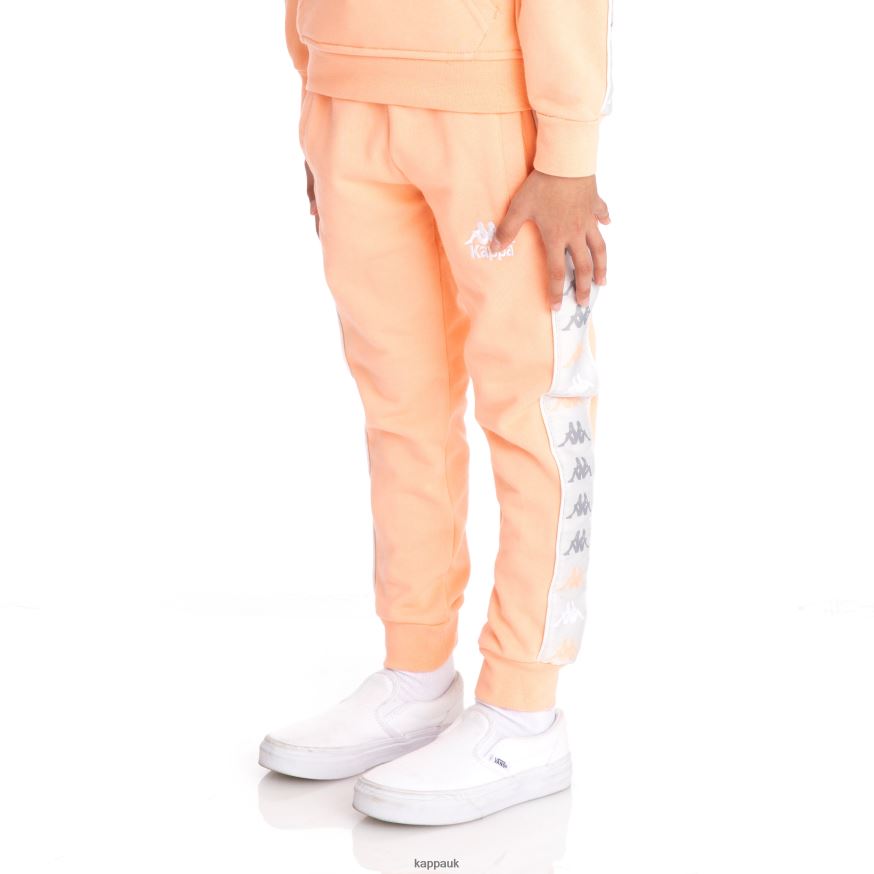 Kappa Kids 222 Banda Alanz 3 Sweatpants Peach 408H4N584 - Kappa Trainers UK