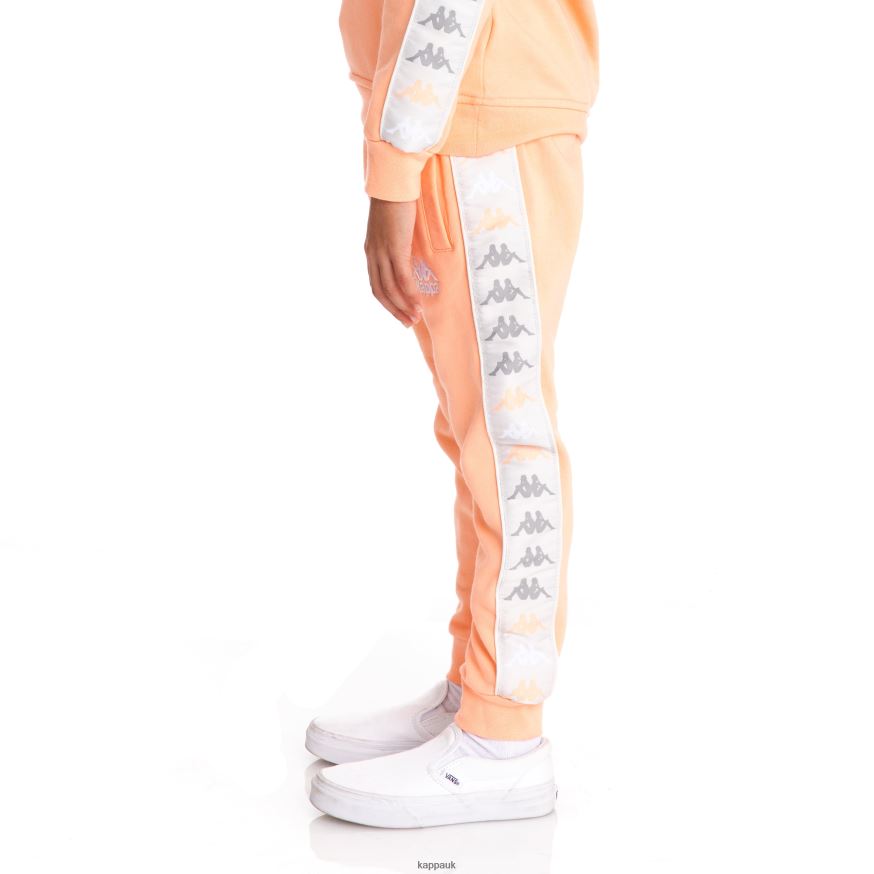 Kappa Kids 222 Banda Alanz 3 Sweatpants Peach 408H4N584 - Kappa Trainers UK