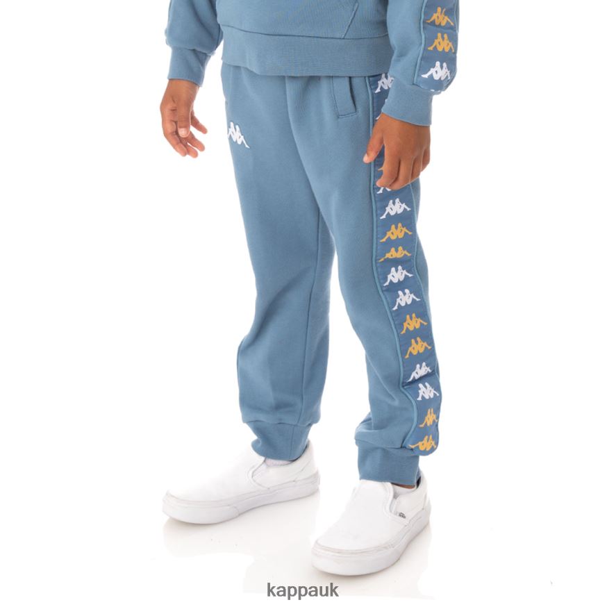 Kappa Kids 222 Banda Alanzin Sweatpants Light Blue 408H4N601 - Kappa UK