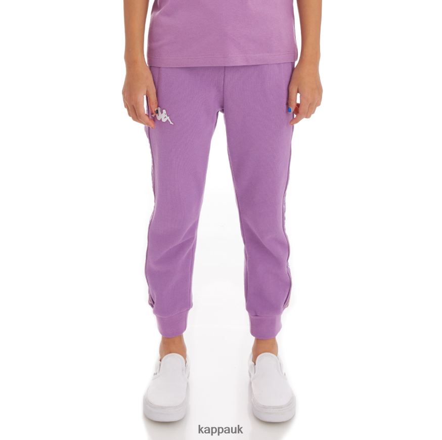 Kappa Kids 222 Banda Alanzin Sweatpants Violet Lavender 408H4N592 - Kappa UK