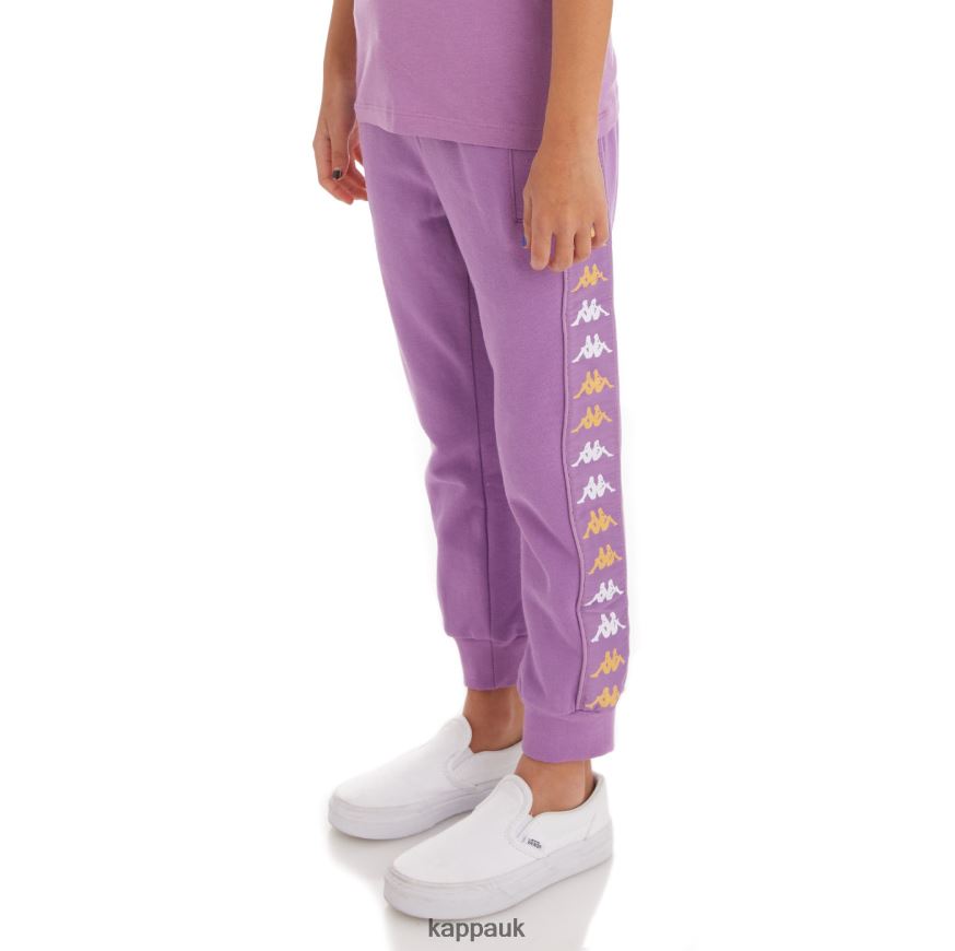 Kappa Kids 222 Banda Alanzin Sweatpants Violet Lavender 408H4N592 - Kappa UK