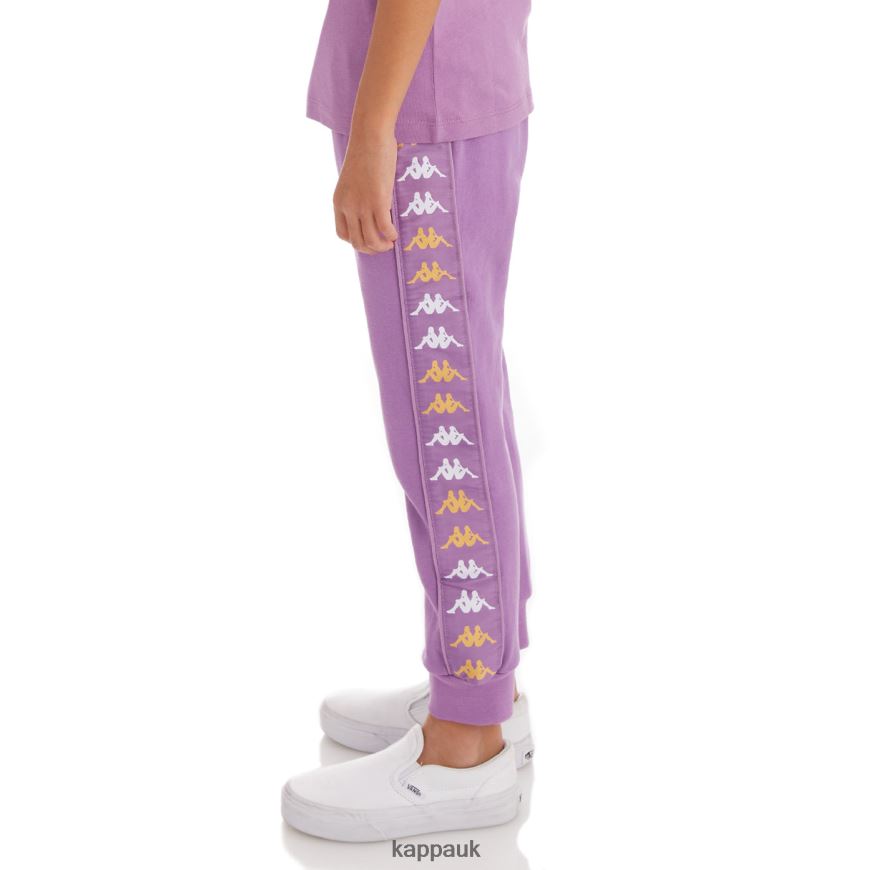 Kappa Kids 222 Banda Alanzin Sweatpants Violet Lavender 408H4N592 - Kappa UK