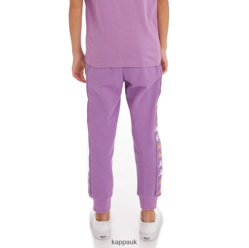 Kappa Kids 222 Banda Alanzin Sweatpants Violet Lavender 408H4N592 - Kappa UK