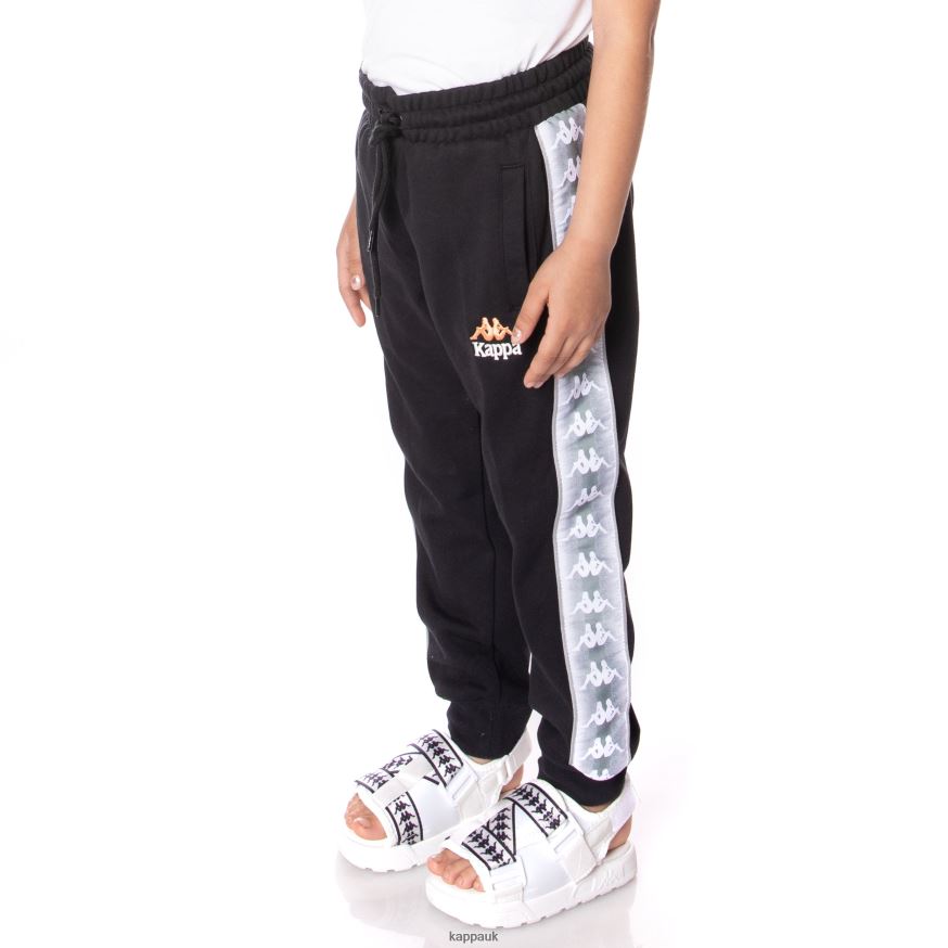 Kappa Kids 222 Banda Galanz Sweatpants Jet Black 408H4N562 - Kappa UK