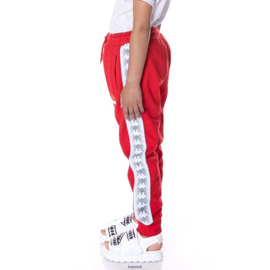 Kappa Kids 222 Banda Galanz Sweatpants RED 408H4N561 - Kappa Tracksuit UK