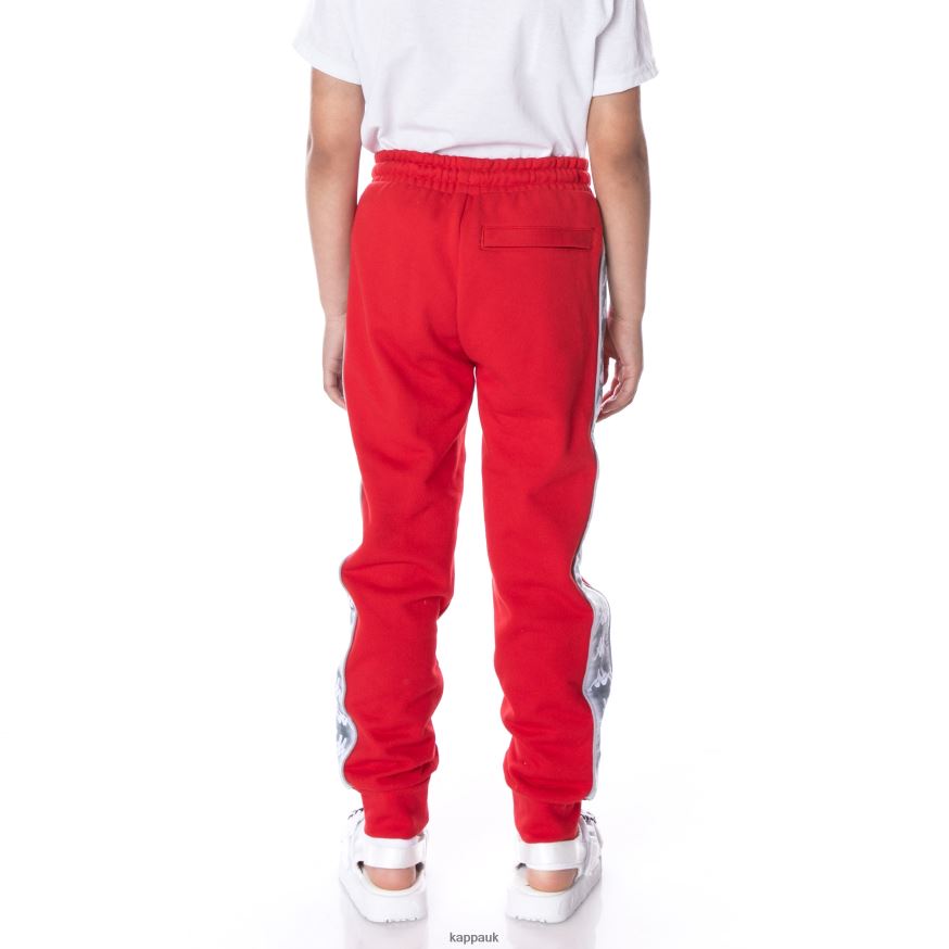 Kappa Kids 222 Banda Galanz Sweatpants RED 408H4N561 - Kappa Tracksuit UK