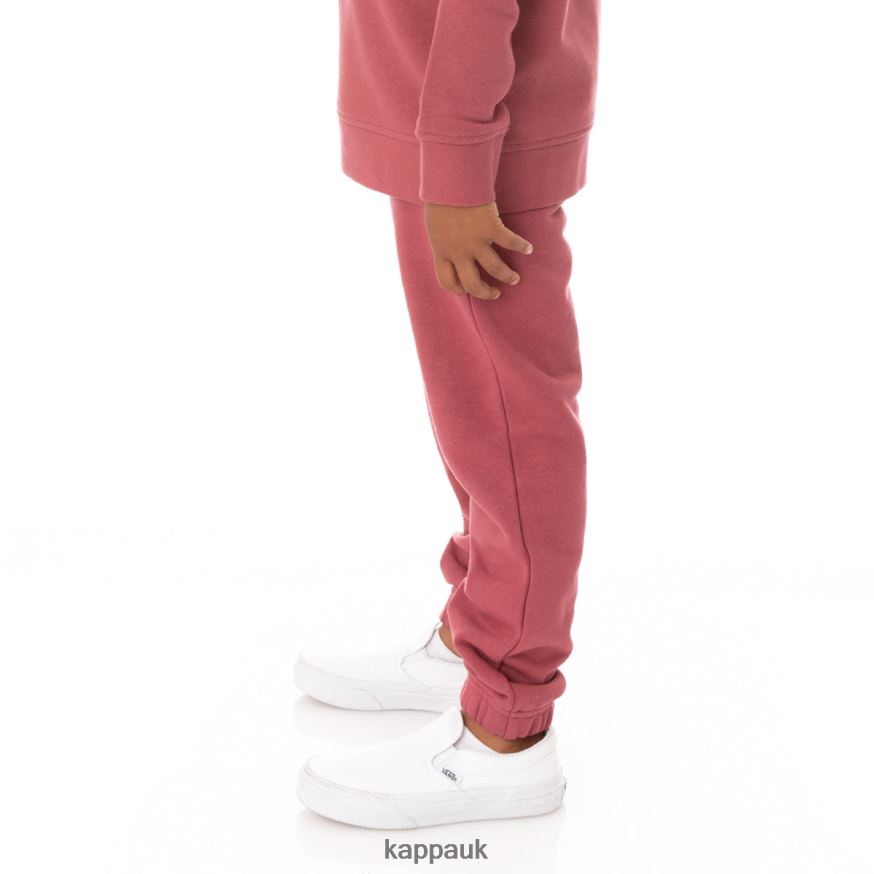 Kappa Kids Authentic Coevorden Sweatpants Burgundy 408H4N599 - Kappa Trainers UK