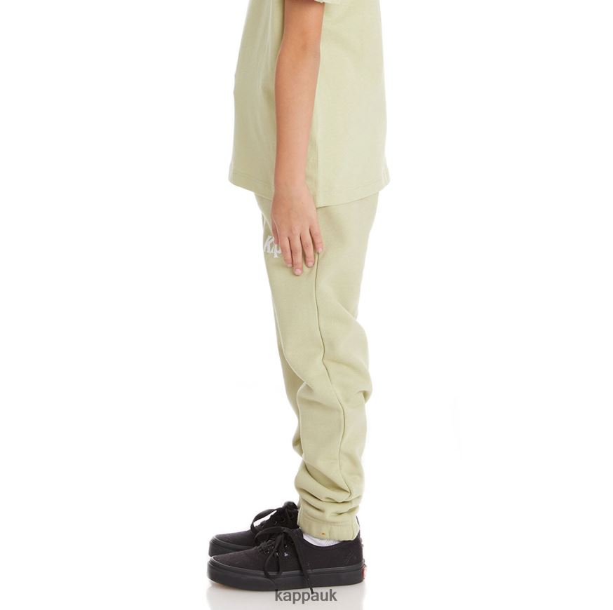 Kappa Kids Authentic Coevorden Sweatpants Green Sage 408H4N590 - Kappa Trainers UK